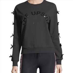The upside Bowie bow embellished sweatshirt Pullover Black Size 6 Cotton Blend